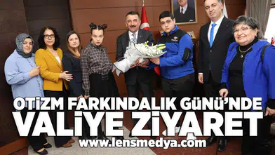 Otizm Farkındalık Gününde Valiye ziyaret