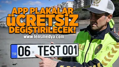 App plakalar ücretsiz değiştirilecek