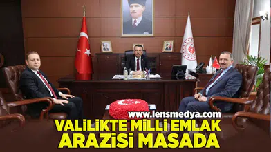 Valilikte Milli Emlak Arazisi masada