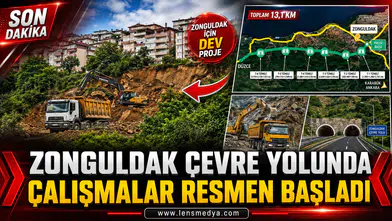 Zonguldak çevre yolunda çalışmalar resmen başladı!