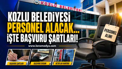 Kozlu Belediyesi personel alacak... İşte başvuru şartları!