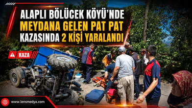 ALAPLI’DA PAT PAT KAZASI: 2 KİŞİ YARALANDI