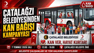 Çatalağzı Belediyesi, Türk Kızılay iş birliğiyle kan bağışı kampanyası düzenleyecek.