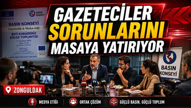 GAZETECİLER SORUNLARINI MASAYA YATIRIYOR