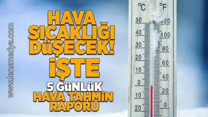 Hava sıcaklığı düşecek!