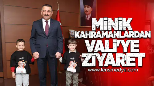 Minik Kahramanlardan Vali'ye Ziyaret