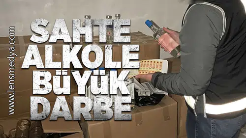 Sahte alkole ağır darbe!