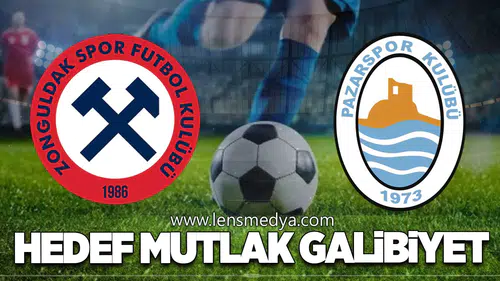 Zonguldakspor FK – Pazarspor Bugün 13.00’te