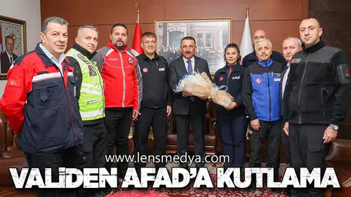 VALİDEN AFAD’A KUTLAMA