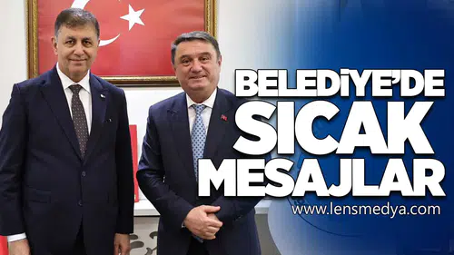 Belediyeyi ziyaret etti, iş birliği mesajı verdi