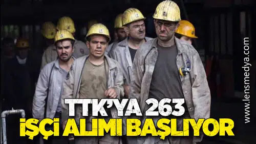 Muammer Avcı Duyurdu: TTK’ya 263 İşçi Alımı Başlıyor