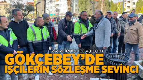 Gökçebey'de işçilerin sözleşme sevinci!