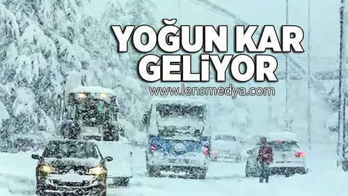 Yoğun kar geliyor!