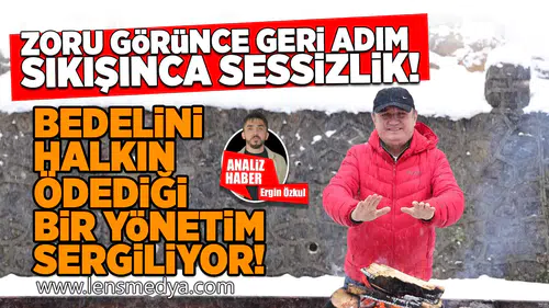 Bedelini halkın ödediği bir yönetim sergiliyor!