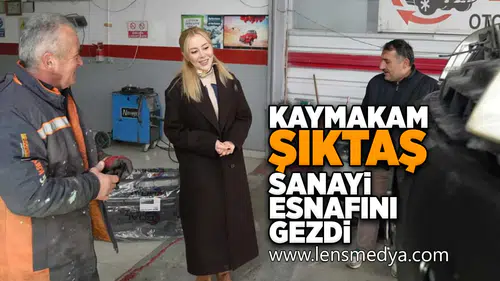 Kaymakam Şıktaş sanayi esnafını gezdi