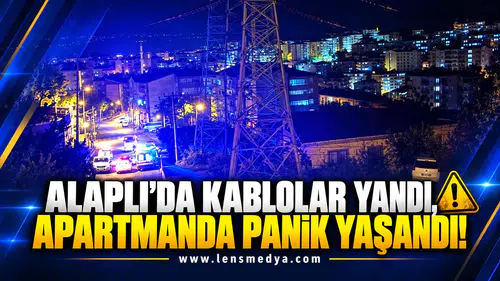 KABLOLAR YANDI, APARTMANDA PANİK YAŞANDI!