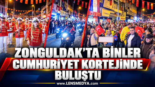 ZONGULDAK’TA BİNLER CUMHURİYET KORTEJİNDE BULUŞTU
