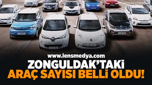 Zonguldak'taki araç sayısı belli oldu!