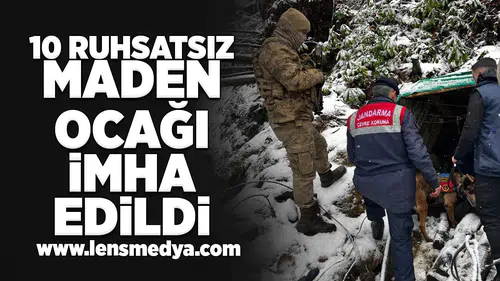 10 Ruhsatsın maden ocağı imha edildi!