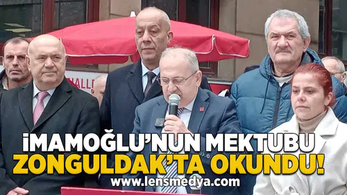 İmamoğlu’nun Mektubu Zonguldak’ta Okundu