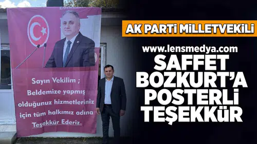 Saffet Bozkurt'a posterli teşekkür!