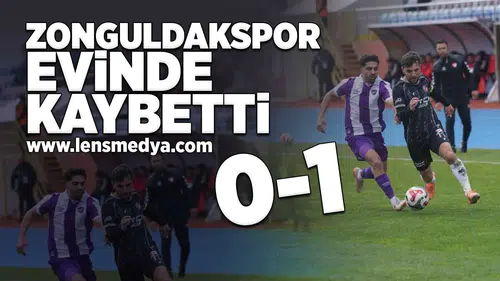 Zonguldakspor evinde kaybetti!