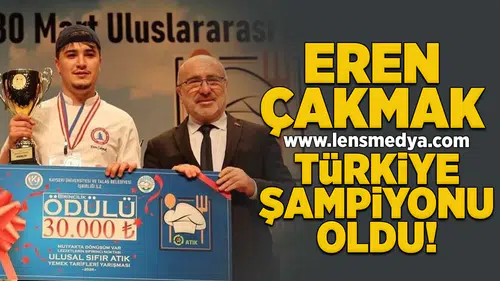 Eren Çakmak Türkiye Şampiyonu oldu