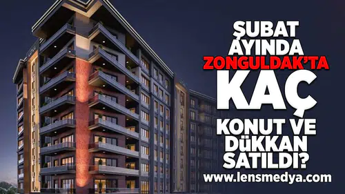 Şubat ayında Zonguldak'ta kaç konut ve dükkan satıldı?