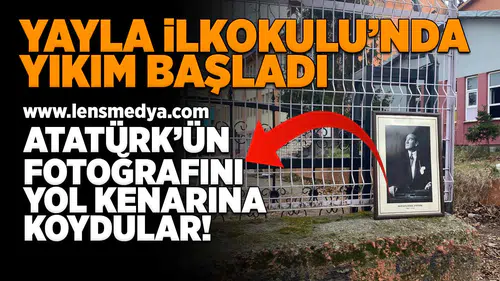 Yayla İlkokulu'nda yıkım başladı!