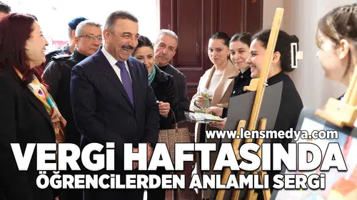 Vergi haftasında öğrencilerden anlamlı sergi!