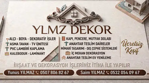 YLMZ Dekor ile İnşaat ve Dekorasyonda Profesyonel Hizmet
