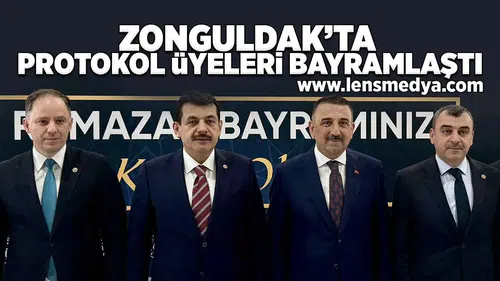 Zonguldak'ta protokol üyeleri bayramlaştı!