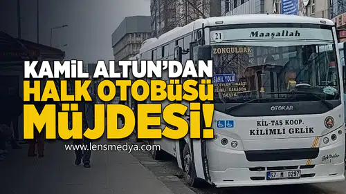 Kamil Altun'dan halk otobüsü müjdesi