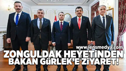 Zonguldak heyetinden Bakan Gürlek'e ziyaret!
