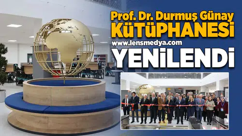 Prof. Dr. Durmuş Günay Kütüphanesi yenilendi