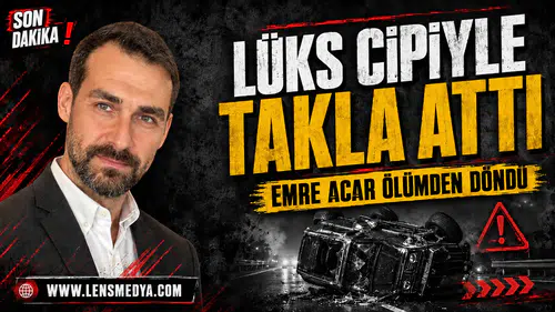 LÜKS CİPİYLE TAKLA ATTI... İŞ İNSANI EMRE ACAR KAZA GEÇİRDİ