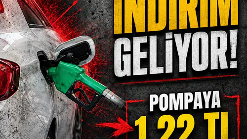 MOTORİNE İNDİRİM GELİYOR! POMPAYA 1,22 TL YANSIYACAK