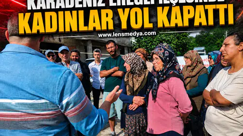 MAHALLELİ İSYAN ETTİ! KAMYONLARA GEÇİT VERMEDİLER