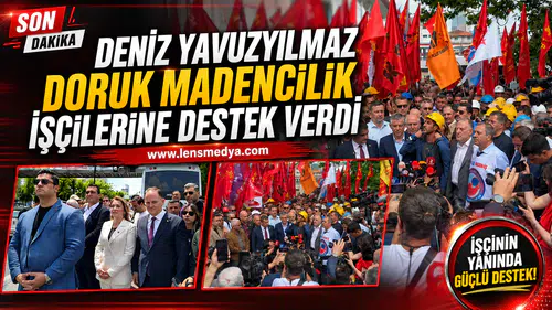 Deniz Yavzuyılmaz Doruk medencilik işçilerine destek verdi