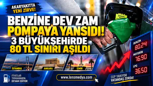 BENZİNE DEV ZAM POMPAYA YANSIDI! 3 BÜYÜKŞEHİRDE 80 TL SINIRI AŞILDI