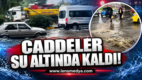 Zonguldak'ta caddeler su altında kaldı!