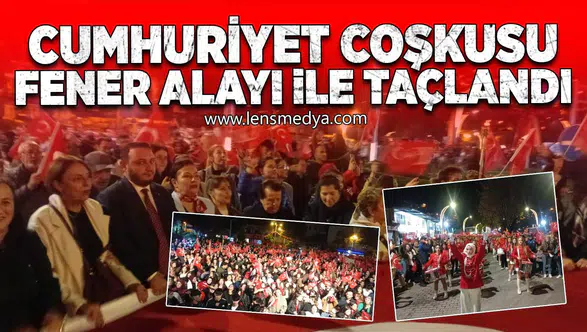 Zonguldak’ta Cumhuriyet Coşkusu Fener Alayı ile Taçlandı