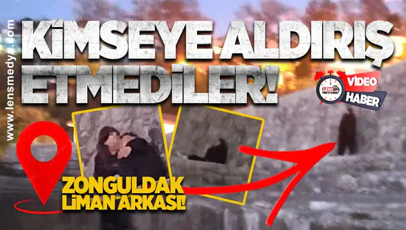 Liman arkasında olay... Kimseye aldırış etmediler!