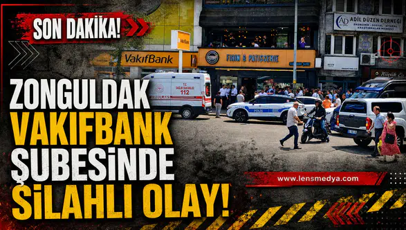 SOĞUKSU’DA VAKIFBANK ŞUBESİNDE SİLAHLI OLAY!