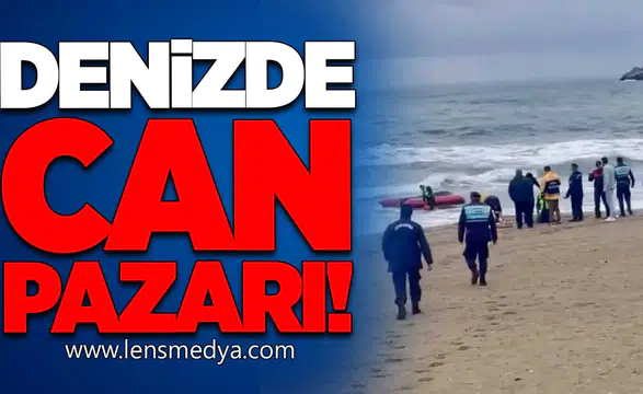 Ters dönen botun üzerinde iki kişi mahsur kaldı