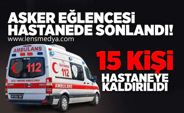 Asker eğlencesi hastanede sonlandı!