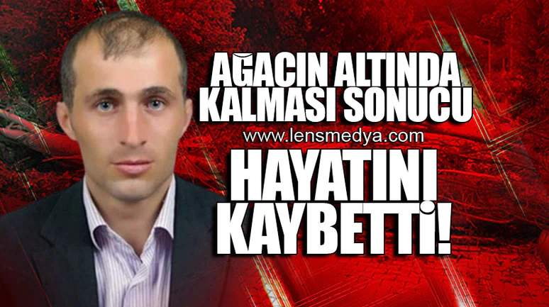 AĞACIN ALTINDA KALMASI SONUCU HAYATINI KAYBETTİ!
