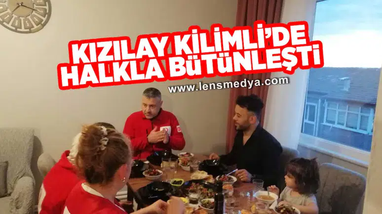 Kızılay Kilimli'de halkla bütünleşti!