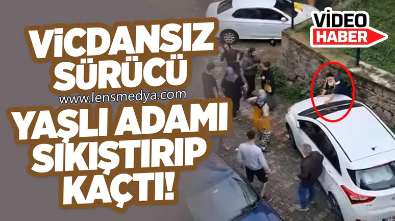 VİCDANSIZ SÜRÜCÜ YAŞLI ADAMI SIKIŞTIRIP KAÇTI!