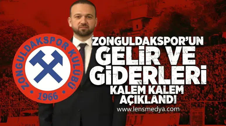 Zonguldakspor'un gelir ve giderleri kalem kalem açıklandı!